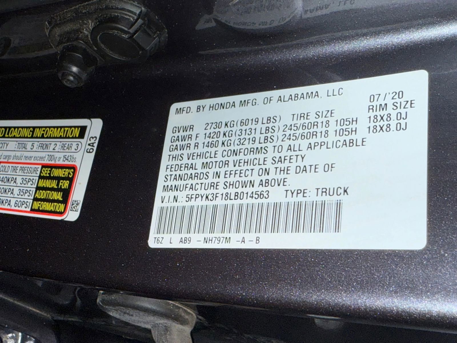 Used 2020 Honda Ridgeline Sport image 35