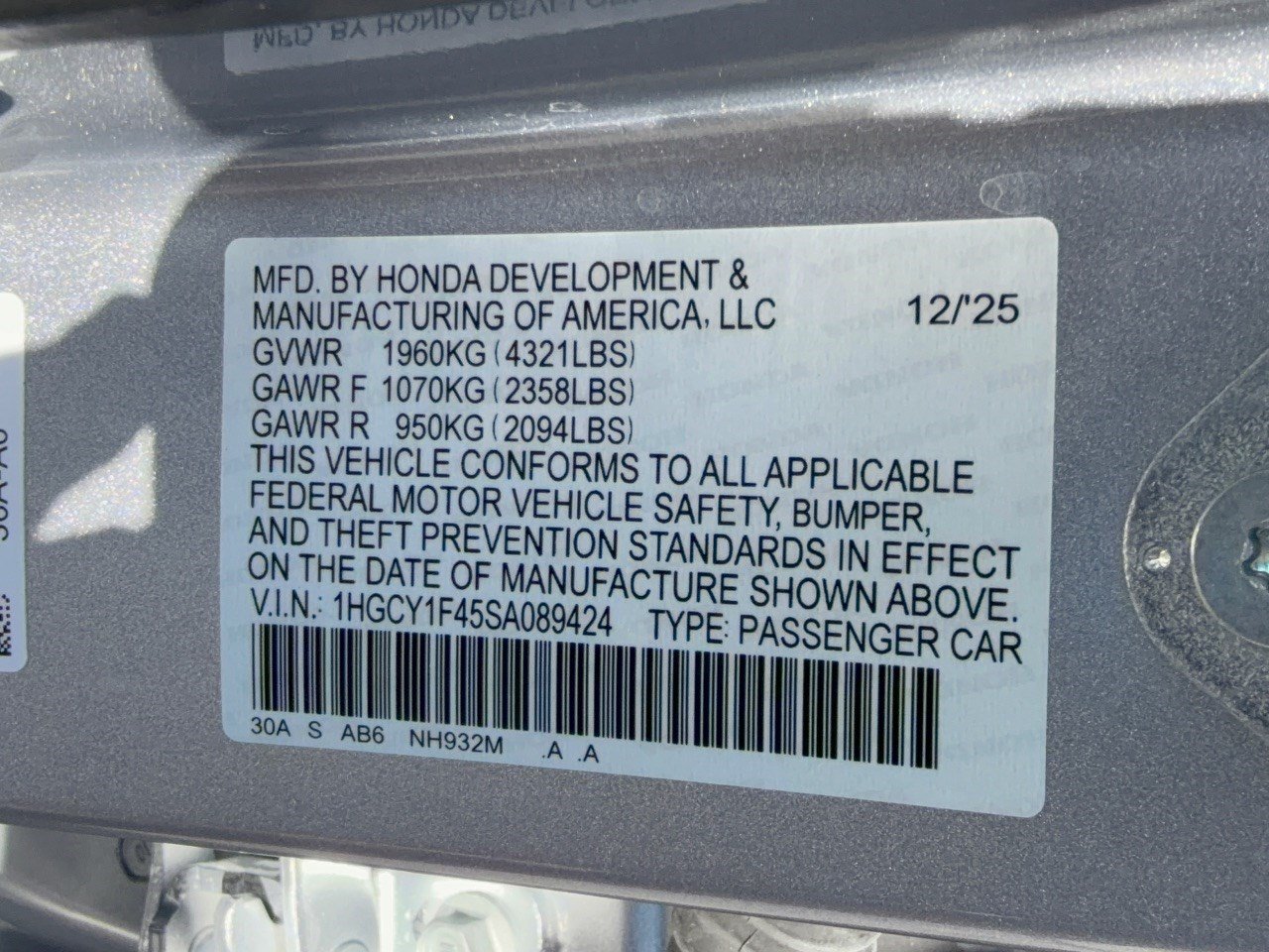 Used 2025 Honda Accord SE image 31