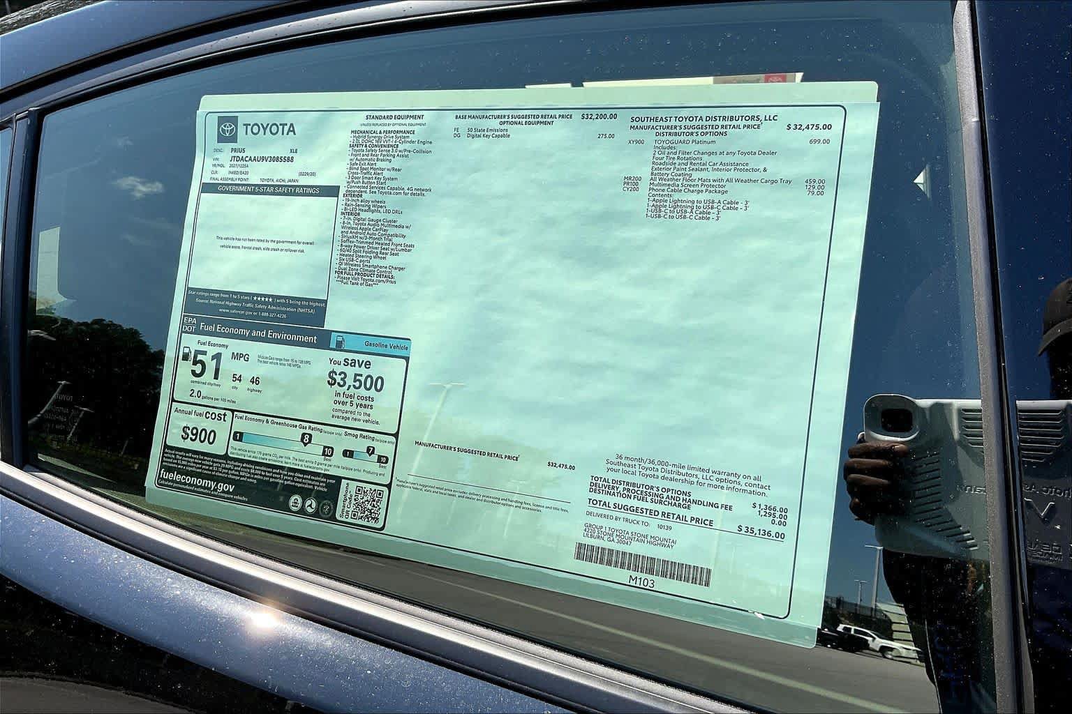 New 2027 Toyota Prius XLE FWD image 20