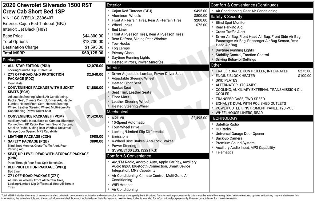 Used 2020 Chevrolet Silverado 1500 RST w/ All-Star Edition image 14