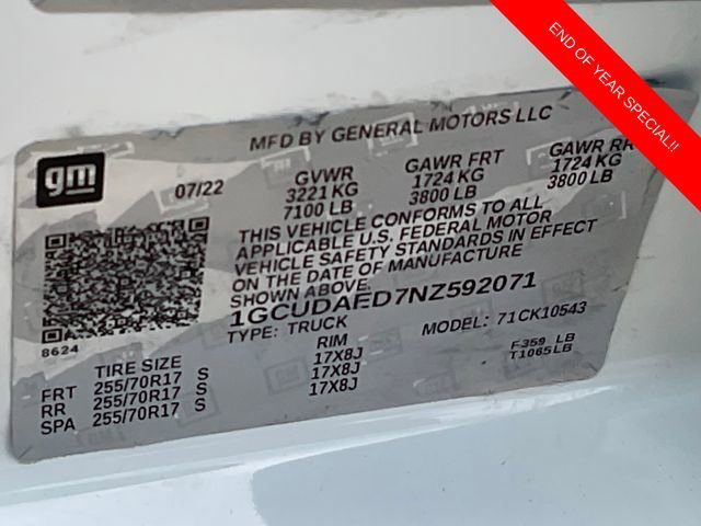 Used 2022 Chevrolet Silverado 1500 W/T w/ WT Value Package image 21