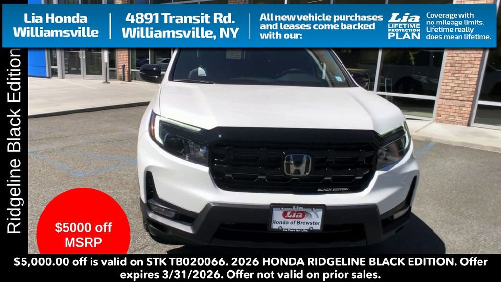 New 2026 Honda Ridgeline Black Edition image 3