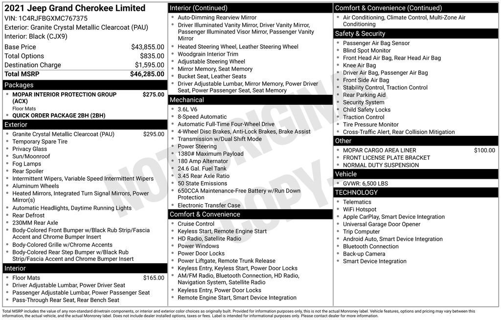 Used 2021 Jeep Grand Cherokee Limited image 2