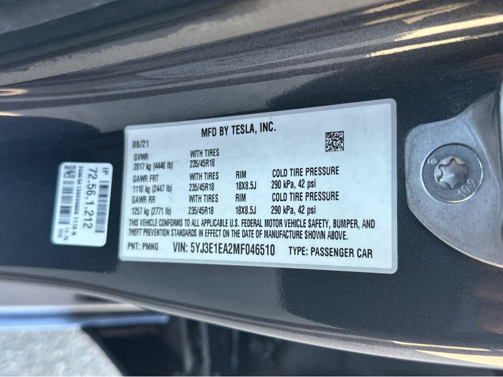 Used 2021 Tesla Model 3 Standard Range Plus RWD image 40
