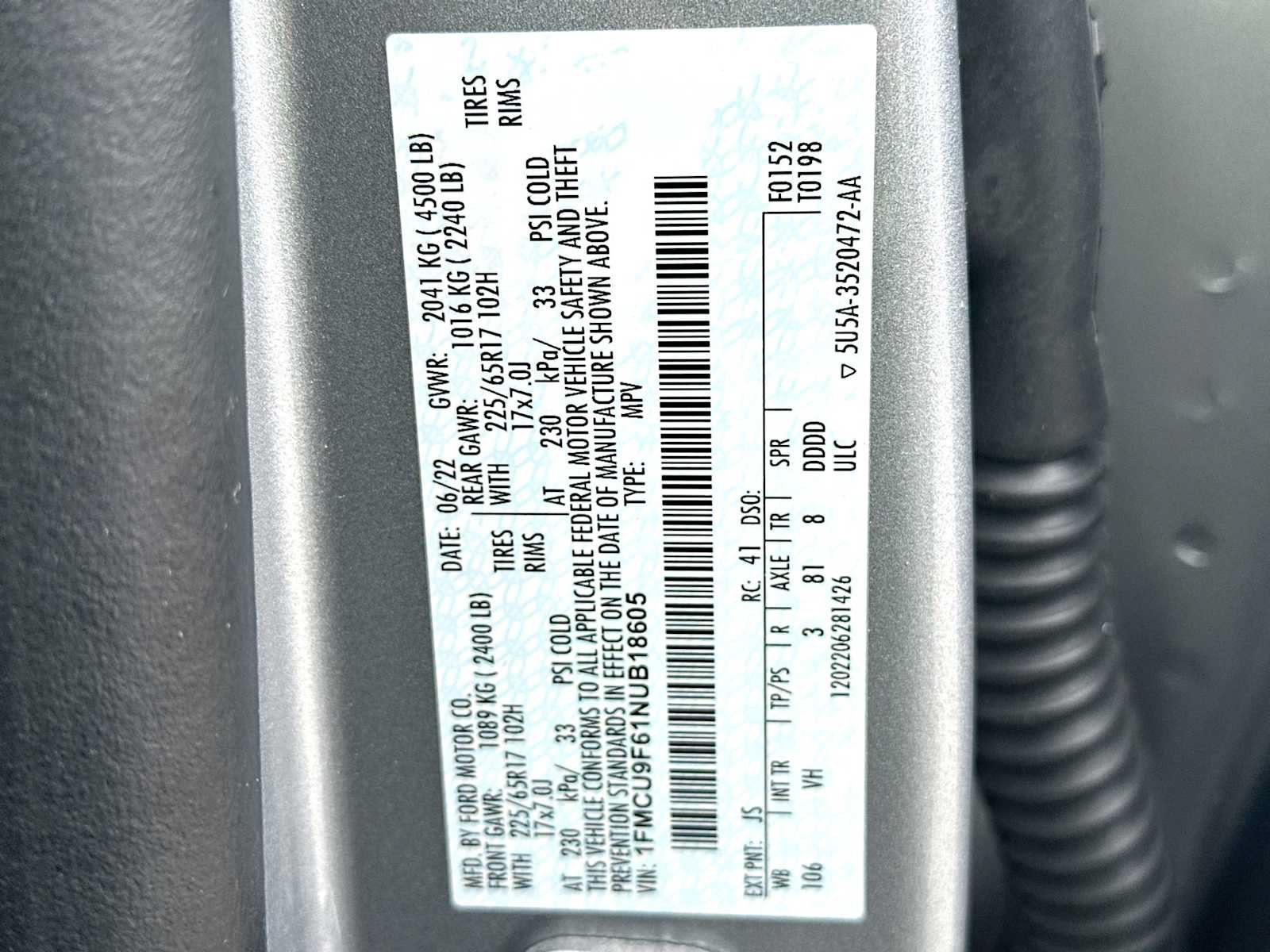 Used 2022 Ford Escape S AWD/4WD image 22
