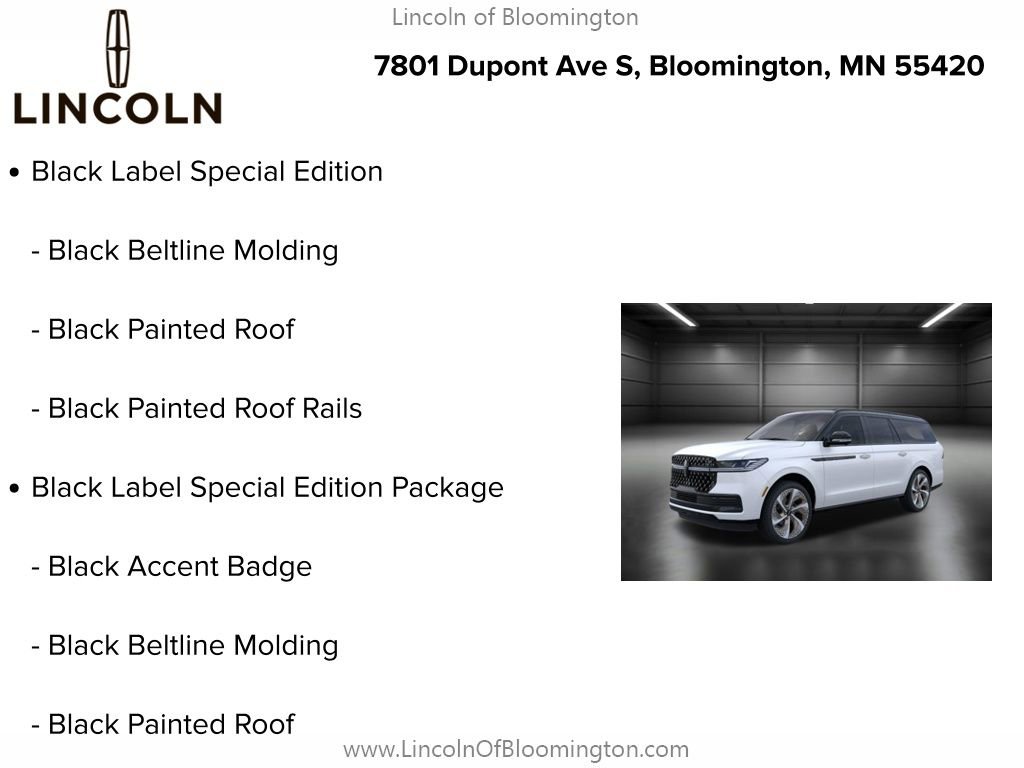 New 2026 Lincoln Navigator L Black Label w/ Black Label Special Edition AWD/4WD image 5