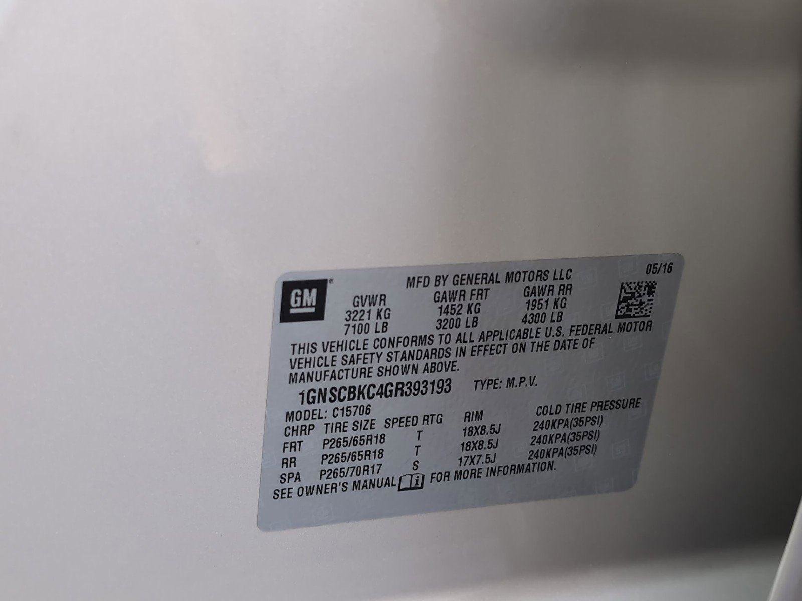 Used 2016 Chevrolet Tahoe LT RWD image 10