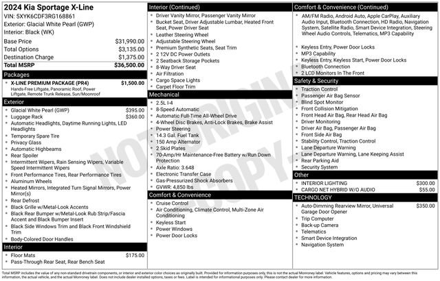 Used 2024 Kia Sportage X-Line w/ X-Line Premium Package AWD/4WD image 19