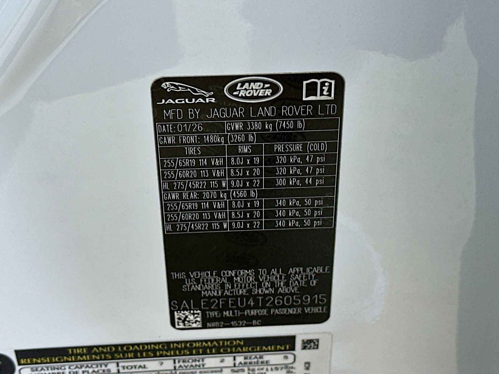 New 2026 Land Rover Defender 130 X-Dynamic SE AWD/4WD image 48