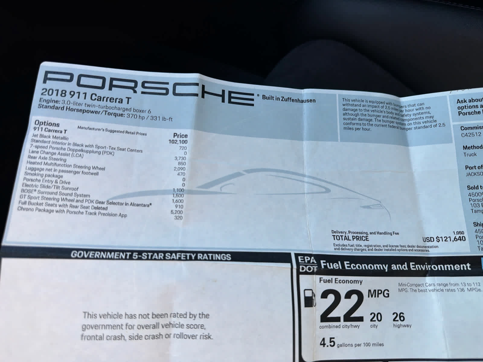 Used 2018 Porsche 911 Carrera T RWD image 34