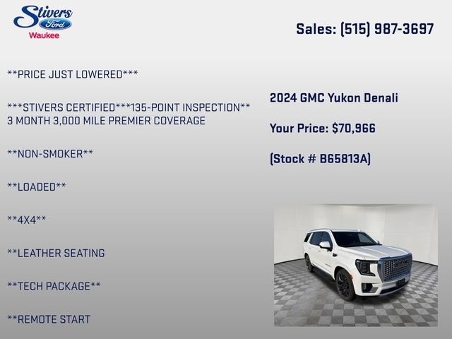 Used 2024 GMC Yukon Denali w/ Advanced Technology Package AWD/4WD image 8
