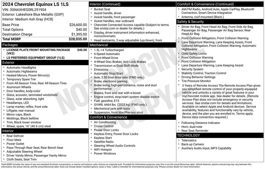 Certified 2024 Chevrolet Equinox LS FWD image 34