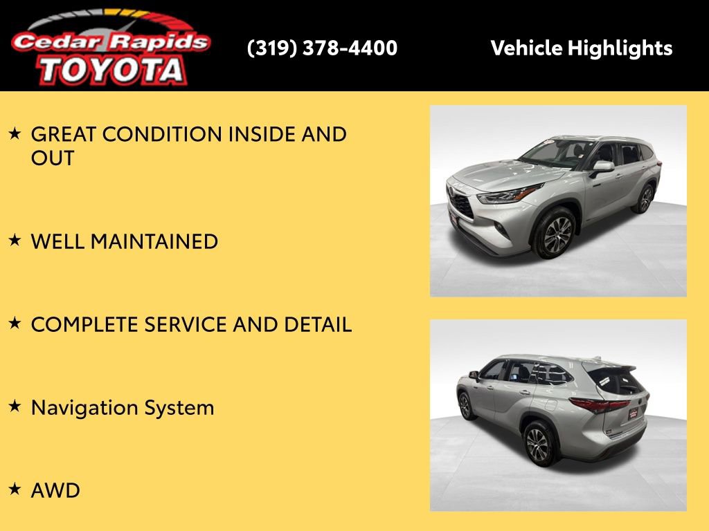 Certified 2021 Toyota Highlander XLE image 8