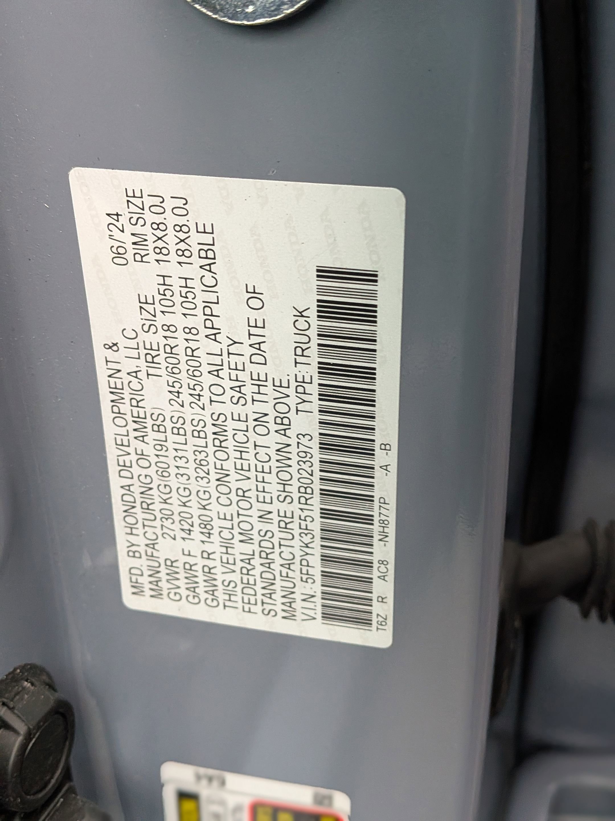 Used 2024 Honda Ridgeline RTL image 33