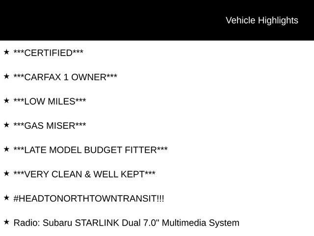 Used 2024 Subaru Crosstrek 2.0i AWD/4WD image 7