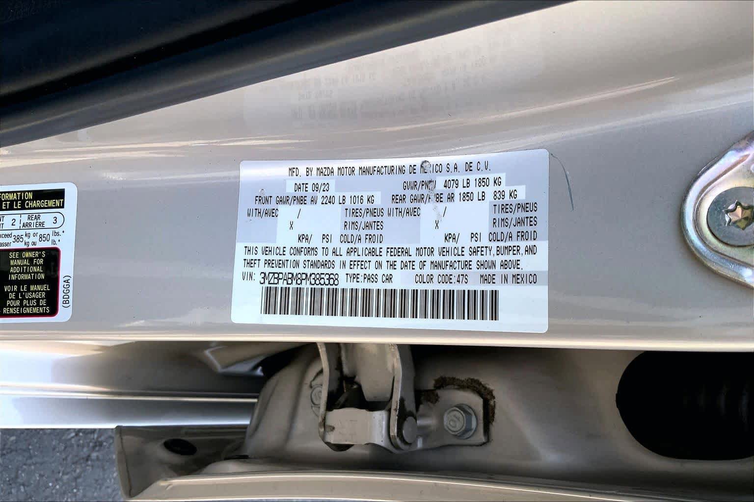 Used 2023 MAZDA MAZDA3 s FWD image 36