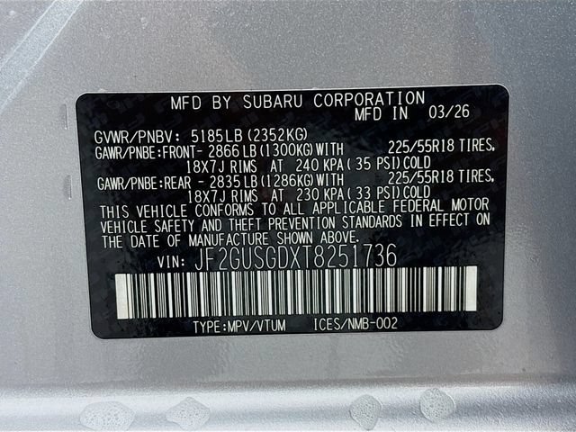 New 2026 Subaru Crosstrek 2.5i Sport w/ Crosstrek Mirror Package AWD/4WD image 31