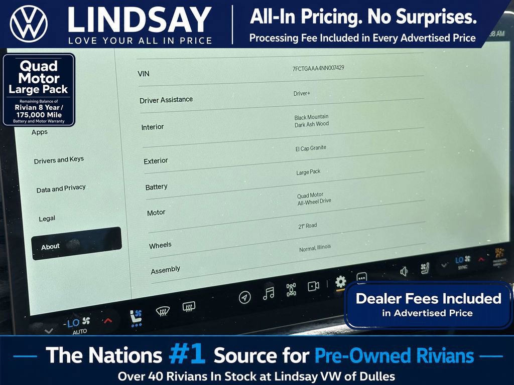 Used 2022 Rivian R1T Adventure AWD/4WD image 23