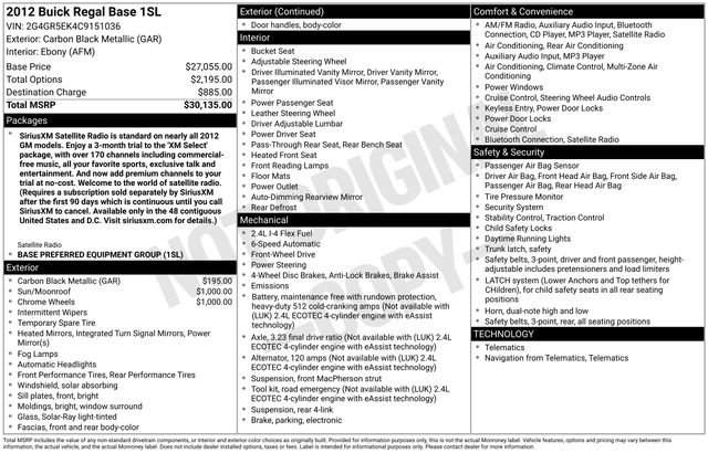 Used 2012 Buick Regal Leather image 46