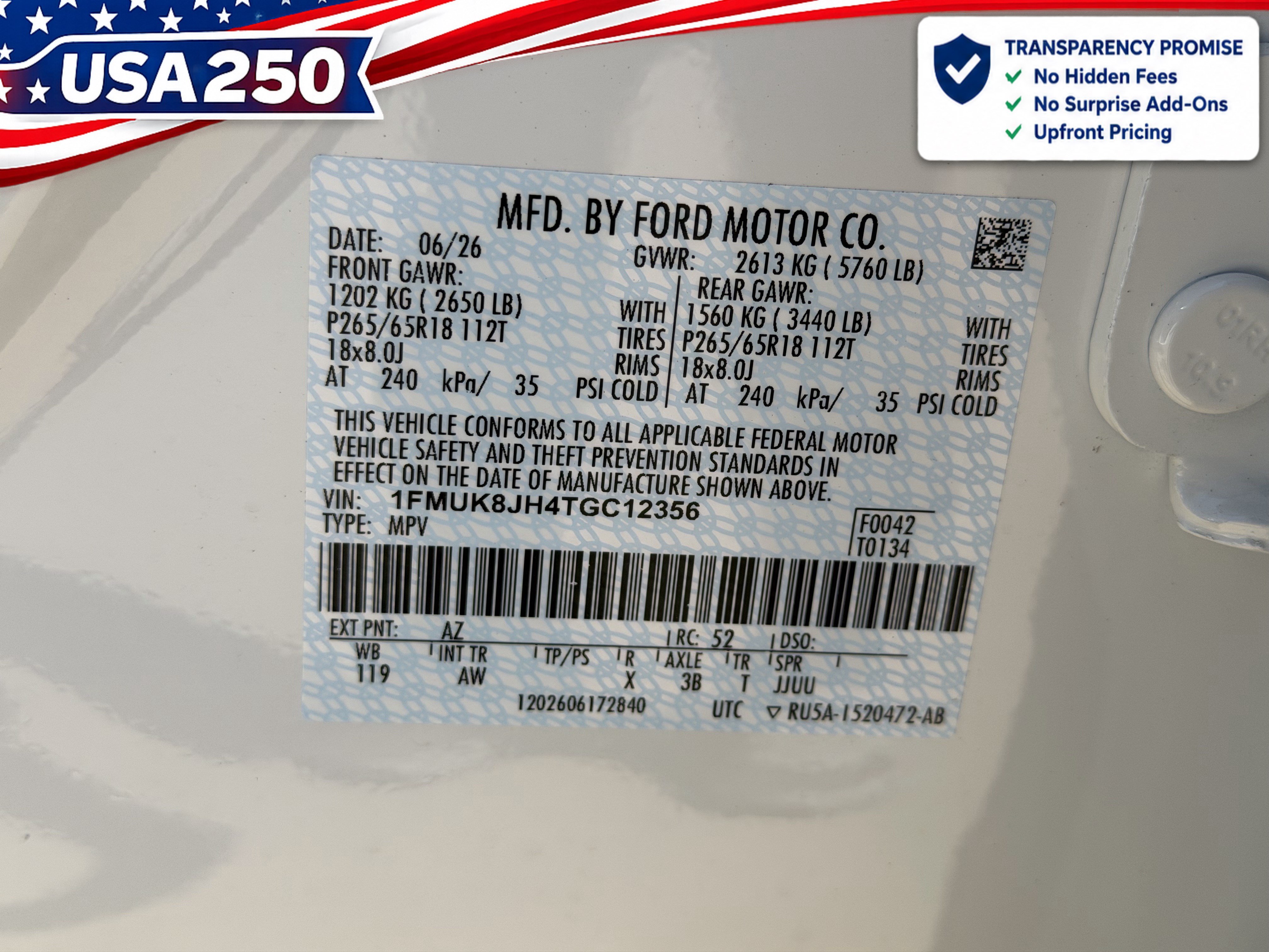 New 2026 Ford Explorer Tremor w/ Tremor Convenience Package AWD/4WD image 26