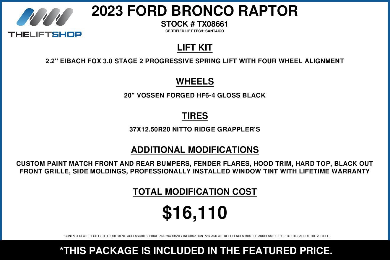 Used 2023 Ford Bronco Raptor video 2
