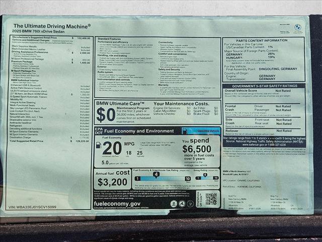 New 2025 BMW 760i xDrive image 17