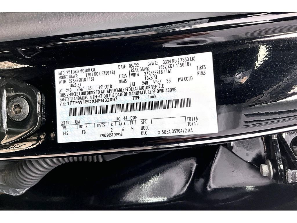 Used 2022 Ford F150 XLT w/ Equipment Group 302A High AWD/4WD image 32
