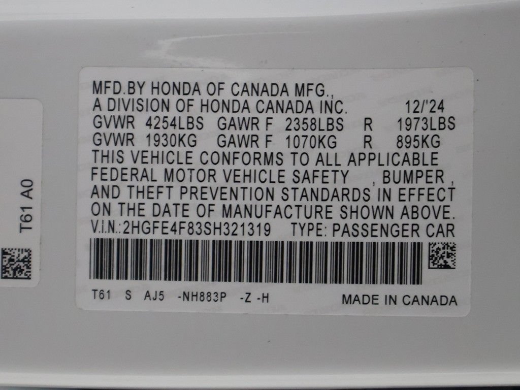 Used 2025 Honda Civic Sport Touring image 58