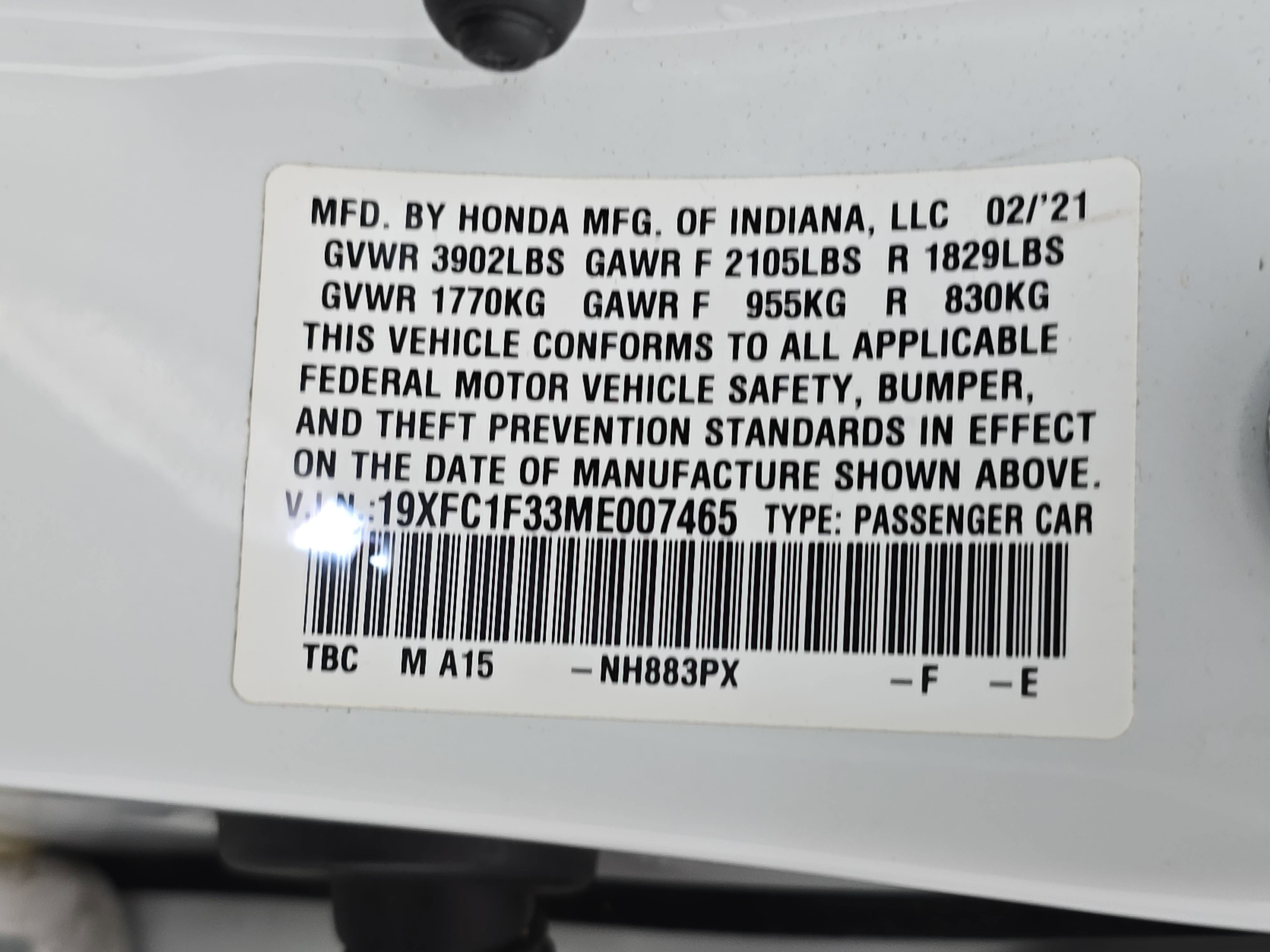 Used 2021 Honda Civic EX image 35