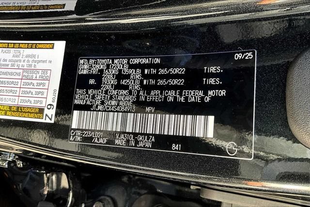 New 2025 Lexus LX 600 F Sport w/ Accessory Package (Z1) AWD/4WD image 17