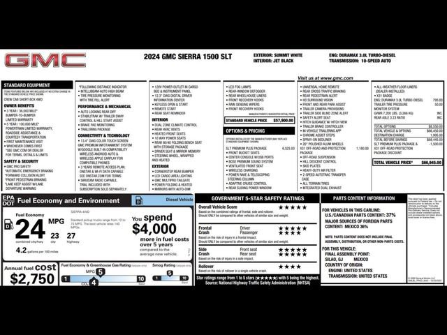 Used 2024 GMC Sierra 1500 SLT w/ SLT Premium Plus Package image 3