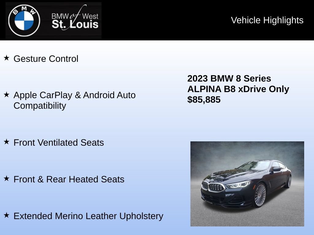 Used 2023 BMW ALPINA B8 xDrive Gran Coupe AWD/4WD image 17