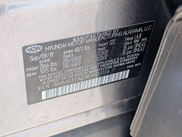 Used 2020 Hyundai Santa Fe SEL FWD image 35