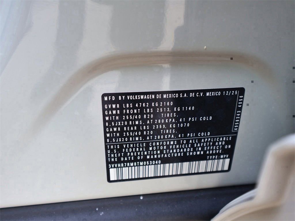 New 2026 Volkswagen Tiguan SE R-Line FWD image 32