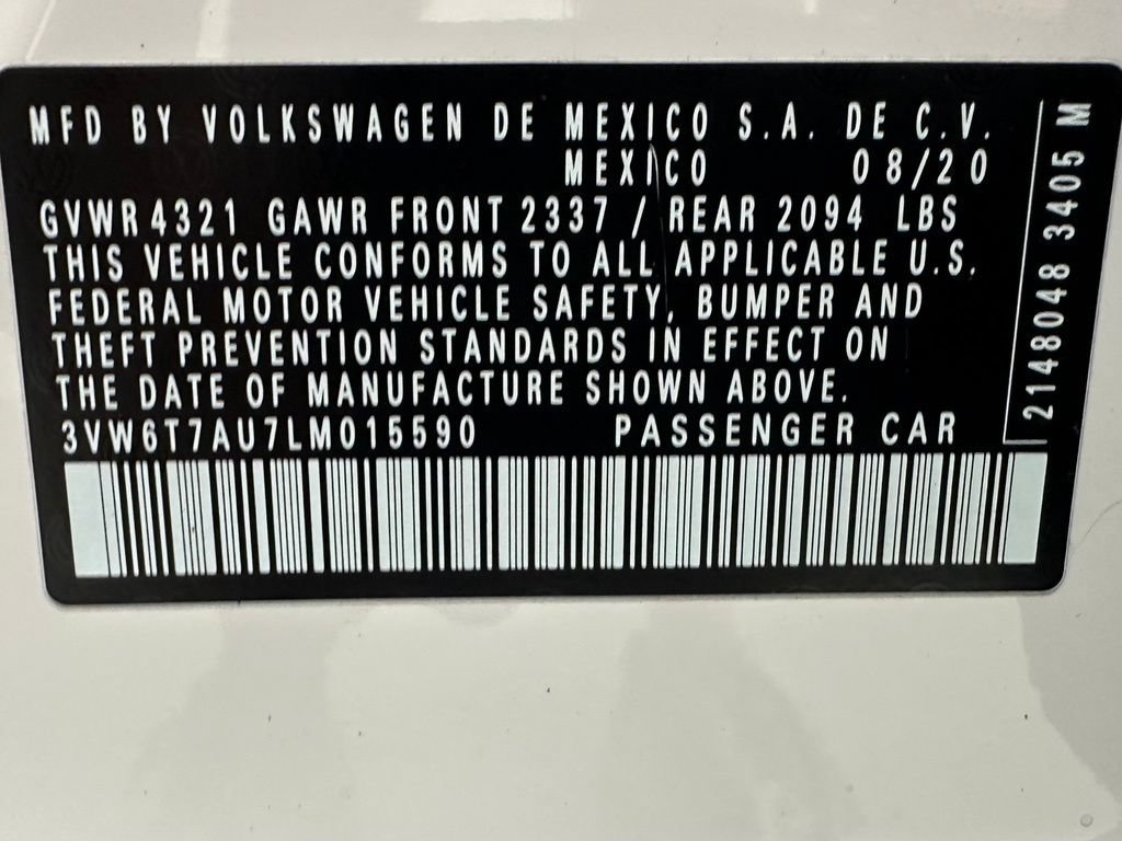 Used 2020 Volkswagen GTI SE FWD image 11