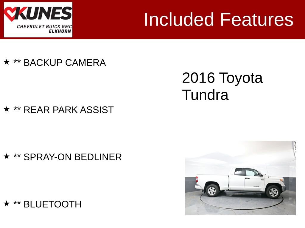 Used 2016 Toyota Tundra SR5 w/ SR5 Upgrade Package image 2