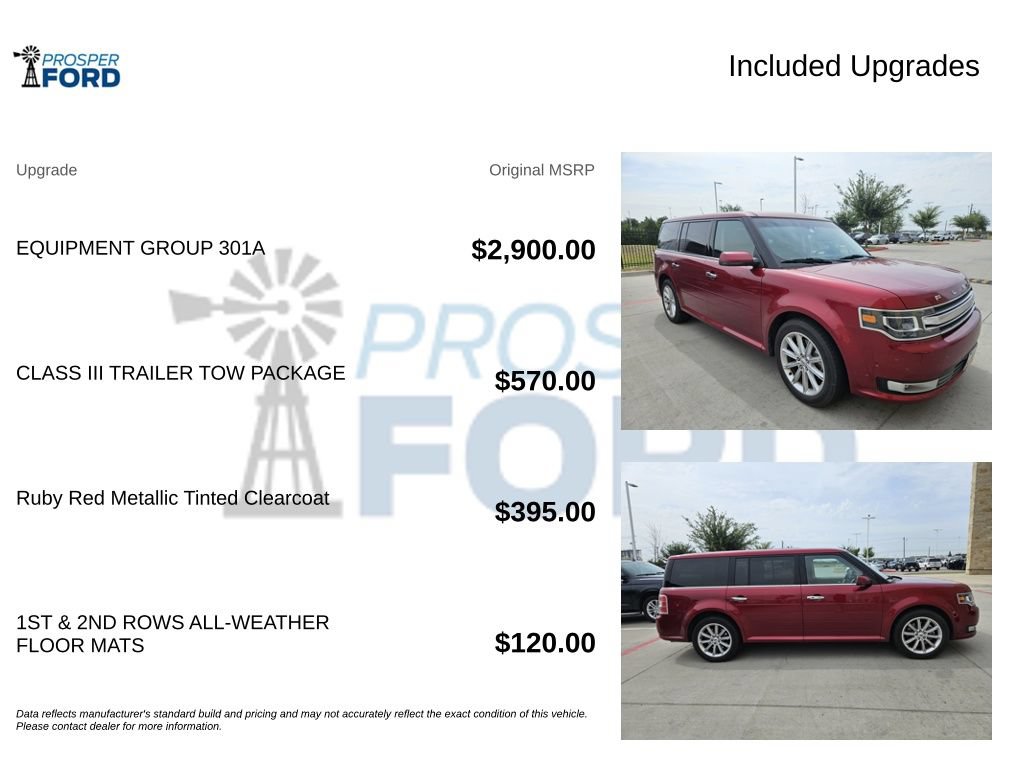 Used 2019 Ford Flex Limited w/ Equipment Group 301A FWD image 3