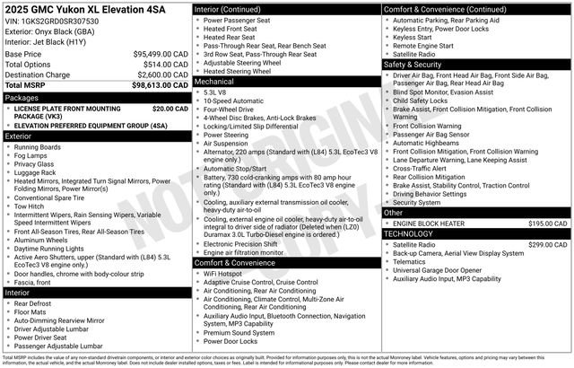 Used 2025 GMC Yukon XL Elevation AWD/4WD image 19