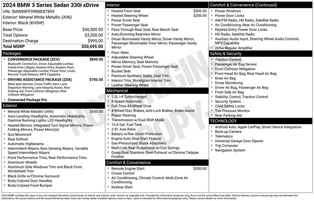 Used 2024 BMW 330i xDrive Sedan w/ Convenience Package image 34