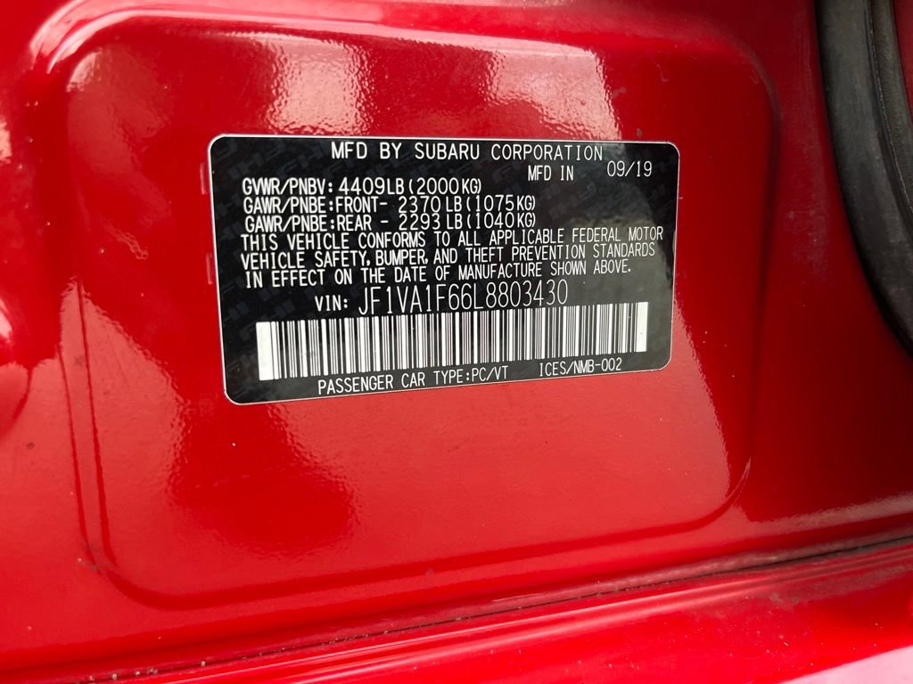 Used 2020 Subaru WRX Premium w/ Popular Package #1 AWD/4WD image 10