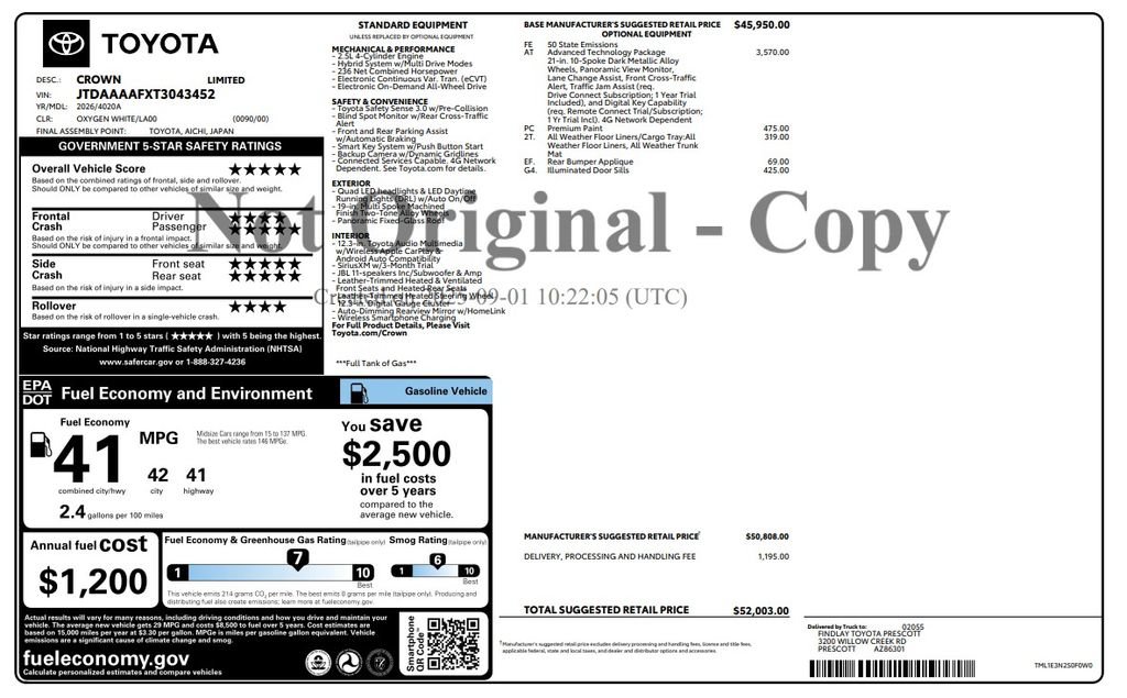 Used 2026 Toyota Crown w/ Advanced Technology Package AWD/4WD image 5