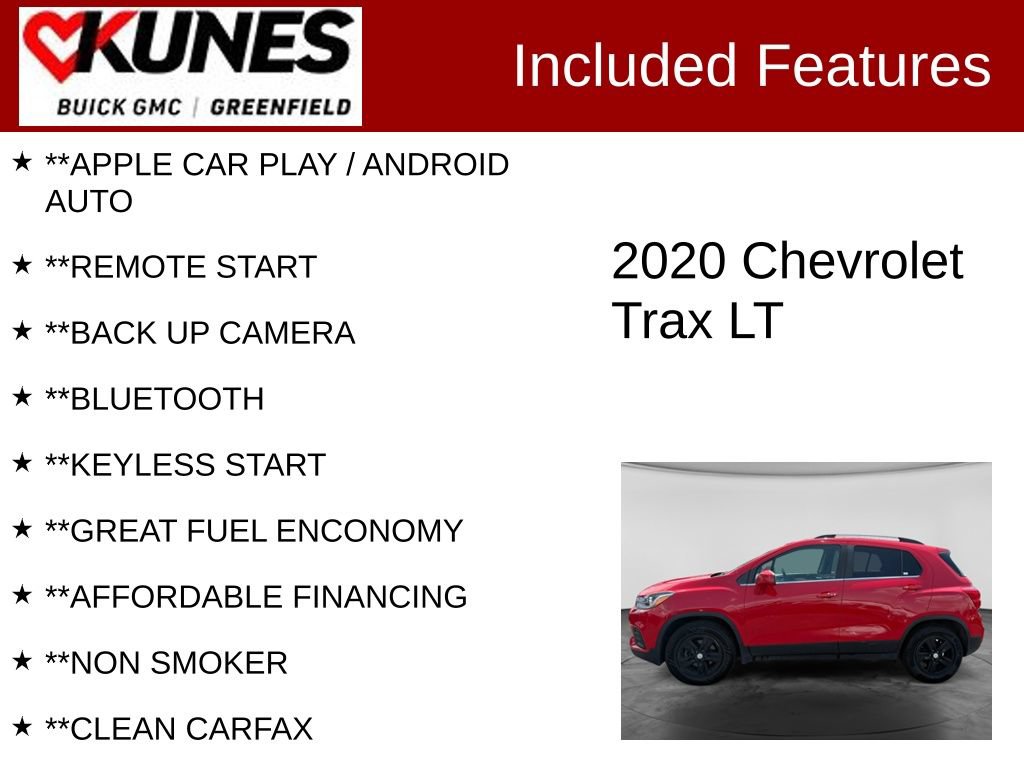 Used 2020 Chevrolet Trax LT w/ LT Convenience Package FWD image 2