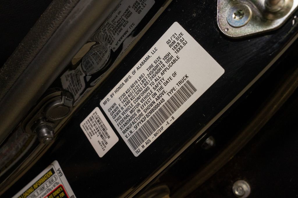Used 2021 Honda Ridgeline Black Edition image 21