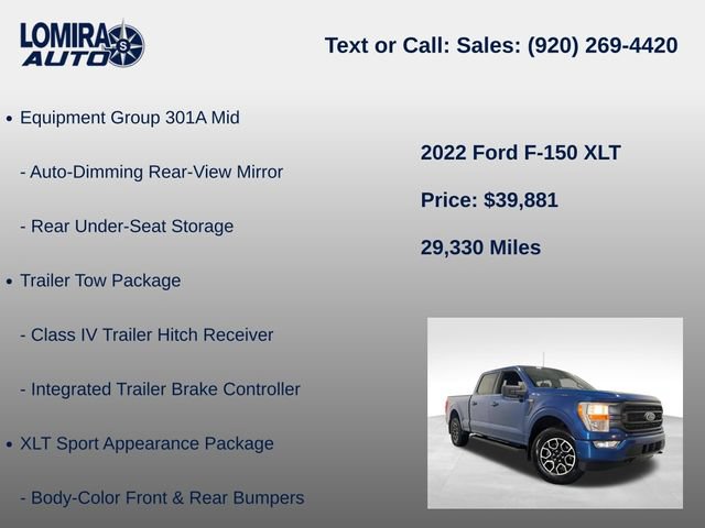 Used 2022 Ford F150 XLT w/ Equipment Group 301A Mid AWD/4WD image 14