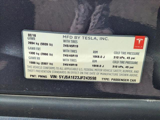 Used 2018 Tesla Model S 75D AWD/4WD image 23