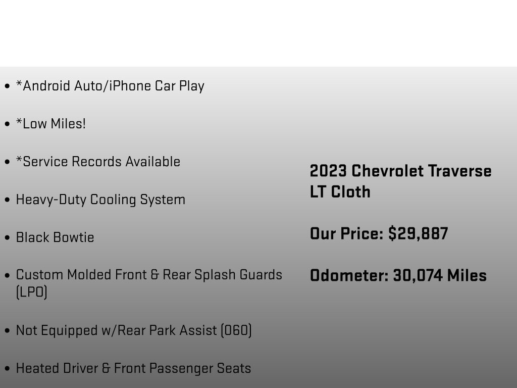 Used 2023 Chevrolet Traverse LT w/ Midnight/Sport Edition AWD/4WD image 18