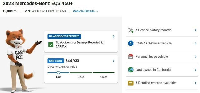Certified 2023 Mercedes-Benz EQS 450+ Sedan image 3
