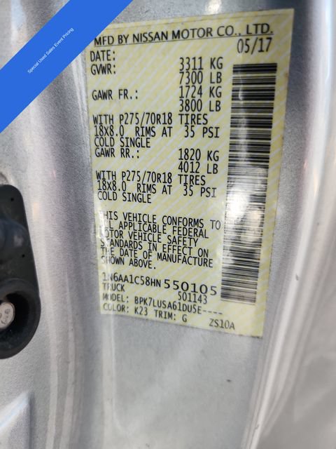 Used 2017 Nissan Titan PRO-4X AWD/4WD image 22