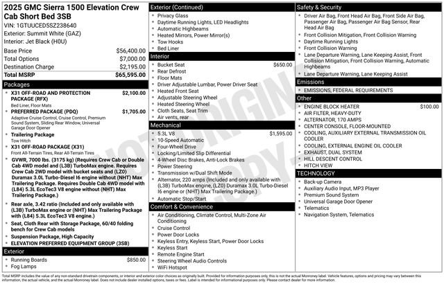 Used 2025 GMC Sierra 1500 Elevation image 41