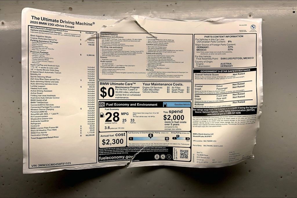 New 2025 BMW 230i xDrive Coupe w/ Premium Package image 12